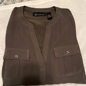 INC Ladies Blouse- olive green color